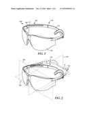 EYEWEAR HAVING A FLEXURAL MEMBER diagram and image