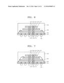 MULTI-CHIP PACKAGE HAVING A STACKED PLURALITY OF DIFFERENT SIZED     SEMICONDUCTOR CHIPS, AND METHOD OF MANUFACTURING THE SAME diagram and image