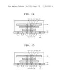 MULTI-CHIP PACKAGE HAVING A STACKED PLURALITY OF DIFFERENT SIZED     SEMICONDUCTOR CHIPS, AND METHOD OF MANUFACTURING THE SAME diagram and image