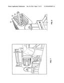 APPARATUS AND METHOD FOR CONTAINING A BALE OF COMPRESSIBLE MATERIAL     WITHOUT STRAPS diagram and image