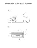 MOTOR VEHICLE INCLUDING A VENTILATION DEVICE FOR SUPPLYING AIR INTO THE     INTERIOR OF THE VEHICLE diagram and image