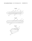 COOKING TOOL HAVING EDGE OF ZIGZAG SHAPE, COOKING METHOD, AND FOODSTUFF diagram and image