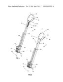 Tarpaulin retraction and extension device diagram and image