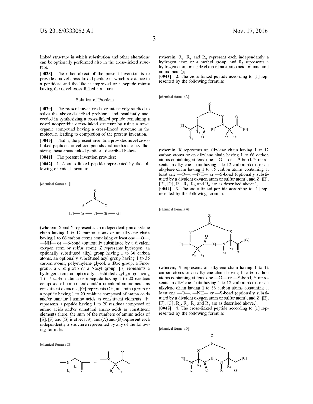 NOVEL CROSS-LINKED PEPTIDES CONTAINING NON-PEPTIDE CROSS-LINKED STRUCTURE,     METHOD FOR SYNTHESIZING CROSS-LINKED PEPTIDES, AND NOVEL ORGANIC COMPOUND     USED IN METHOD - diagram, schematic, and image 17