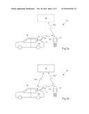 Method and apparatus for causing of unlocking and locking of at least one     door of a vehicle for a delivery diagram and image