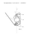 FALL PROTECTION DEVICE FOR A RESCUE CAGE OF AN AERIAL LADDER, IN     PARTICULAR FOR FIREFIGHTING VEHICLES diagram and image