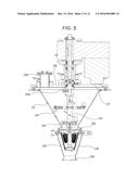 POWDERY MATERIAL MIXING AND FEEDING DEVICE AND COMPRESSION-MOLDING MACHINE     INCLUDING THE SAME diagram and image