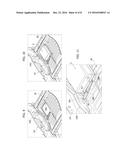 MOTOR-VEHICLE STRUCTURE HAVING A HOLDING ELEMENT FOR HOLDING A SPARE WHEEL     OR OTHER COMPONENT ON A FLOOR PORTION MADE OF PLASTIC MATERIAL diagram and image