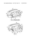 REEL MOWER WITH REEL CUTTING UNITS HAVING GRASS COLLECTING BASKETS WITH     DEFLECTABLE BOTTOM PORTIONS RESPONSIVE TO MOVEMENT OF THE CUTTING UNITS diagram and image