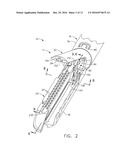 ARTICULATING SURGICAL STAPLING INSTRUMENT INCORPORATING A TWO-PIECE E-BEAM     FIRING MECHANISM diagram and image