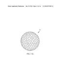 DIMPLE PATTERNS FOR GOLF BALLS diagram and image