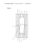 ALIGNING DEVICE AND METHOD FOR PRODUCING ELECTRONIC COMPONENT USING THE     ALIGNING DEVICE diagram and image