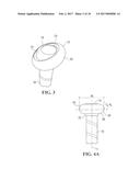 BUTT-END DEVICE OR KNOB FOR A SPORTS IMPLEMENT diagram and image