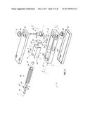 Low-bulkiness hinge diagram and image