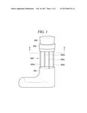 SHOCK ABSORBING DEVICE USING DAMPER FOR ANKLE AND KNEE JOINTS diagram and image