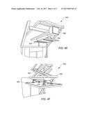 VEHICLES AND METHODS FOR MAGNETICALLY MANAGING LEGS OF RAIL-BASED     PHOTOVOLTAIC MODULES DURING INSTALLATION diagram and image