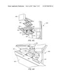 VEHICLES AND METHODS FOR MAGNETICALLY MANAGING LEGS OF RAIL-BASED     PHOTOVOLTAIC MODULES DURING INSTALLATION diagram and image