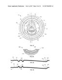 CAN END TEAR PANEL WITH DECORATIVE RELIEF FEATURES diagram and image