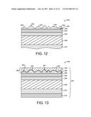 THIN-FILM SEMICONDUCTOR OPTOELECTRONIC DEVICE WITH TEXTURED FRONT AND/OR     BACK SURFACE PREPARED FROM TEMPLATE LAYER AND ETCHING diagram and image