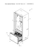 Appliance with Geared Drawer Assembly diagram and image