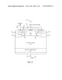 TRANSISTOR STRUCTURES HAVING REDUCED ELECTRICAL FIELD AT THE GATE OXIDE     AND METHODS FOR MAKING SAME diagram and image