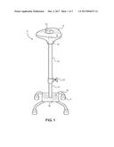 Adjustable Portable Foot Elevator diagram and image