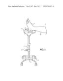 Adjustable Portable Foot Elevator diagram and image