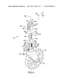 STROLLER WITH WHEEL SWIVEL MECHANISM diagram and image