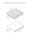 METHOD FOR TRANSPORTING MATTRESSES AND SHIPPING CONTAINER HOLDING AN     ASSEMBLY OF STACKED MATTRESSES diagram and image