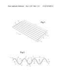 METHOD OF DESIGNING A CORRUGATED SHEET AND CORREGATED SHEET OBTAINED diagram and image