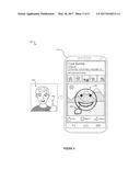 SYSTEMS AND METHODS FOR DYNAMICALLY GENERATING EMOJIS BASED ON IMAGE     ANALYSIS OF FACIAL FEATURES diagram and image