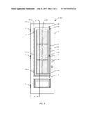 Door Assembly With Divided Screens diagram and image