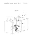 MACHINING SYSTEM INCLUDING ENCLOSURE DEFINING SPACE IN WHICH WORKPIECE IS     MACHINED diagram and image