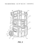 CONTAINER ASSEMBLY WITH ADJUSTABLE MOUNT STRUCTURES diagram and image