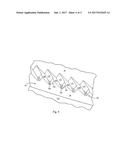 STATOR REFINER PLATE ELEMENT HAVING CURVED BARS AND SERRATED LEADING EDGES diagram and image