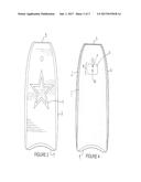 Body board with LED lights. diagram and image