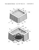 HOUSING FOR USE WITH COLOR CONVERTING MATERIAL ASSEMBLY AND LED diagram and image