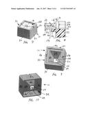 HOUSING FOR USE WITH COLOR CONVERTING MATERIAL ASSEMBLY AND LED diagram and image