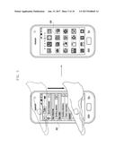 MOBILE TERMINAL HAVING A TOUCH SCREEN AND METHOD FOR PROVIDING A USER     INTERFACE THEREIN diagram and image