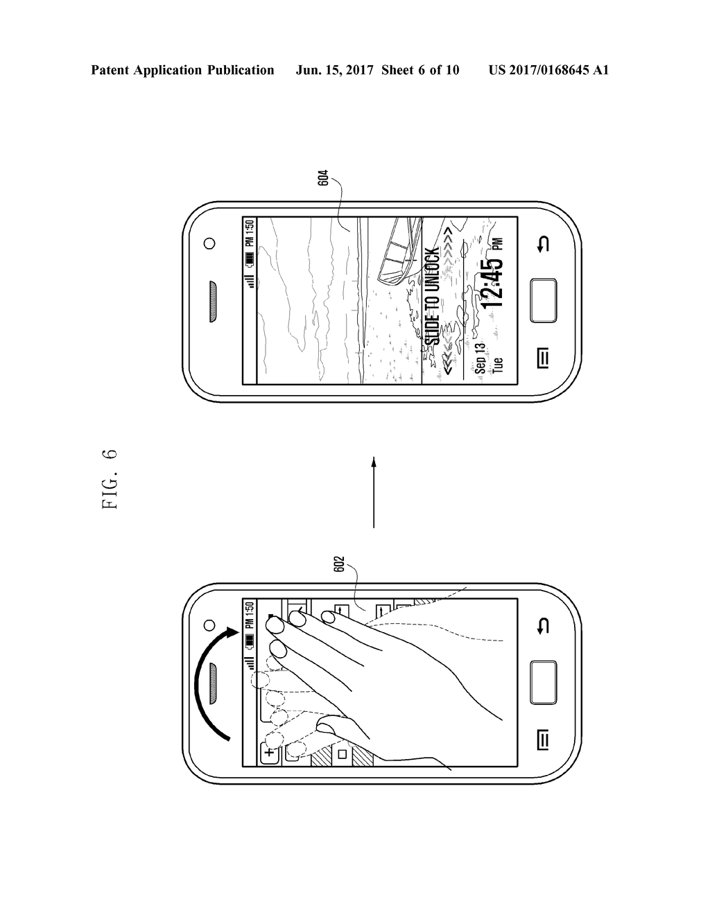 MOBILE TERMINAL HAVING A TOUCH SCREEN AND METHOD FOR PROVIDING A USER     INTERFACE THEREIN - diagram, schematic, and image 07