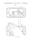 MOBILE TERMINAL HAVING A TOUCH SCREEN AND METHOD FOR PROVIDING A USER     INTERFACE THEREIN diagram and image