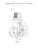 EARTH-BORING TOOLS INCLUDING PASSIVELY ADJUSTABLE, AGRESSIVENESS-MODIFYING     MEMBERS AND RELATED METHODS diagram and image