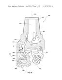 EARTH-BORING TOOLS INCLUDING PASSIVELY ADJUSTABLE, AGRESSIVENESS-MODIFYING     MEMBERS AND RELATED METHODS diagram and image