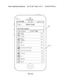 BATTERY USAGE TRACKING USER INTERFACE diagram and image