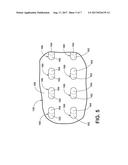 IMPINGEMENT HOLES FOR A TURBINE ENGINE COMPONENT diagram and image