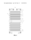 HIGH-TEMPERATURE POLYMER ELECTROLYTE MEMBRANE FUEL CELL STACK HAVING     INDEPENDENT COOLING PLATE AND METHOD OF PRODUCING THE SAME diagram and image