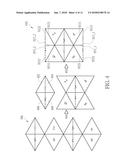 METHOD AND APPARATUS FOR GENERATING AND ENCODING PROJECTION-BASED FRAME     WITH 360-DEGREE CONTENT REPRESENTED BY TRIANGULAR PROJECTION FACES PACKED     IN OCTAHEDRON PROJECTION LAYOUT diagram and image