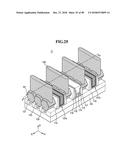 SEMICONDUCTOR DEVICES INCLUDING A DUMMY GATE STRUCTURE ON A FIN diagram and image