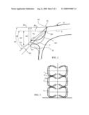 Tire Provided with Two Protuberances for Deflecting Lateral Expulsions of Water diagram and image