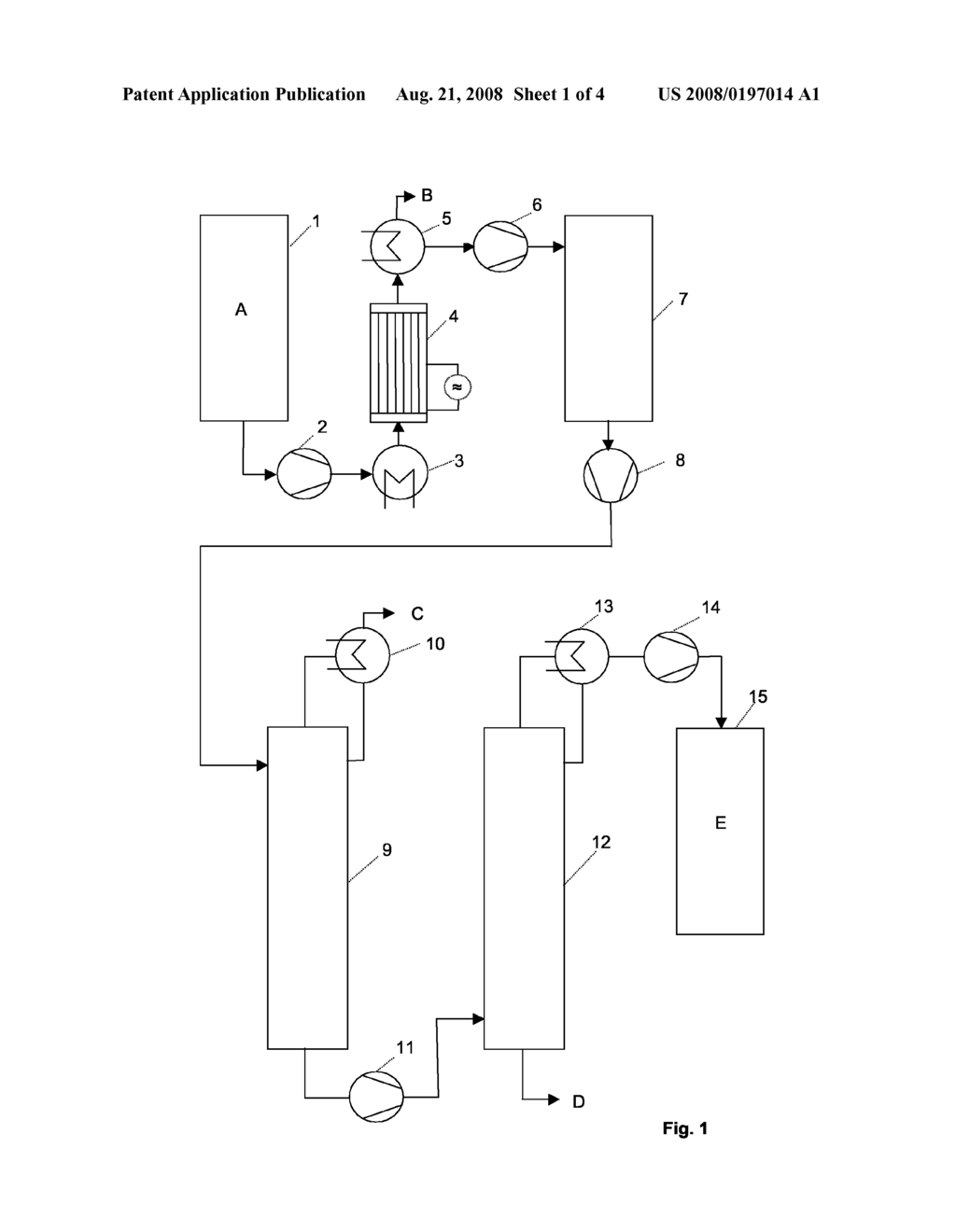 Reactor, Plant And Industrial Process For The Continuous Preparation Of High-Purity Silicon Tetrachloride or High- Purity Germanium Tetrachloride - diagram, schematic, and image 02